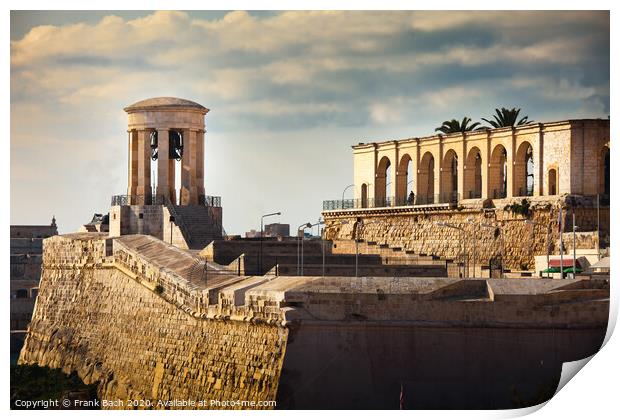 Bell Tower Memorial Valletta, Malta Print by Frank Bach