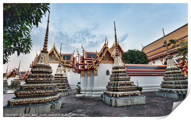 Wat Pho temple, Bangkok, Thailand Print by Frank Bach