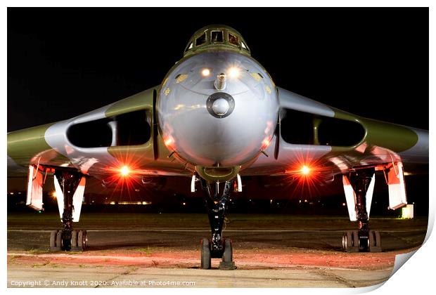Night bomber Print by Andy Knott