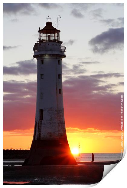 Fort Perch Rock Lighthouse, New Brighton Print by Peter Lovatt  LRPS
