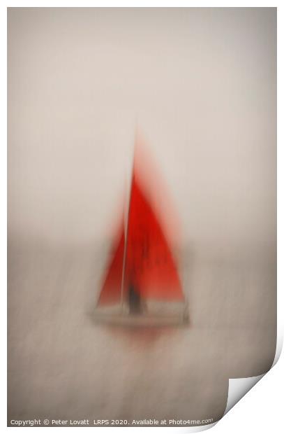 Red Sails Print by Peter Lovatt  LRPS