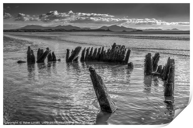 Wreck of the Athena, Llanddwyn, Anglesey Print by Peter Lovatt  LRPS