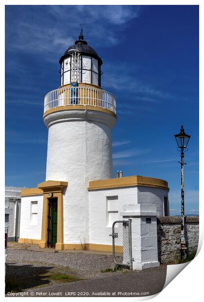 Cromarty Lighthouse Print by Peter Lovatt  LRPS