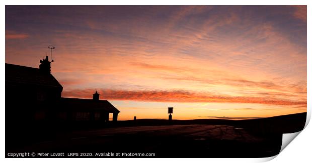 The Cat and Fiddle Inn at Dawn Print by Peter Lovatt  LRPS
