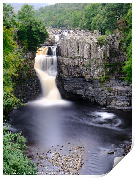 High Force in Teesdale Print by Peter Barber