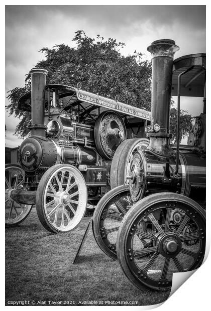 Foremost Traction Engine Print by Alan Taylor