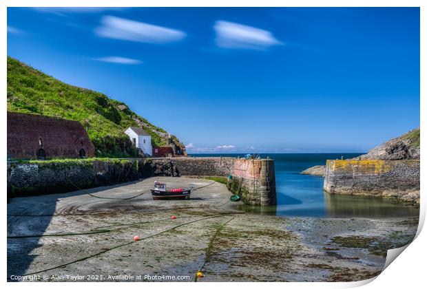 The Harbour at Porthgain Print by Alan Taylor