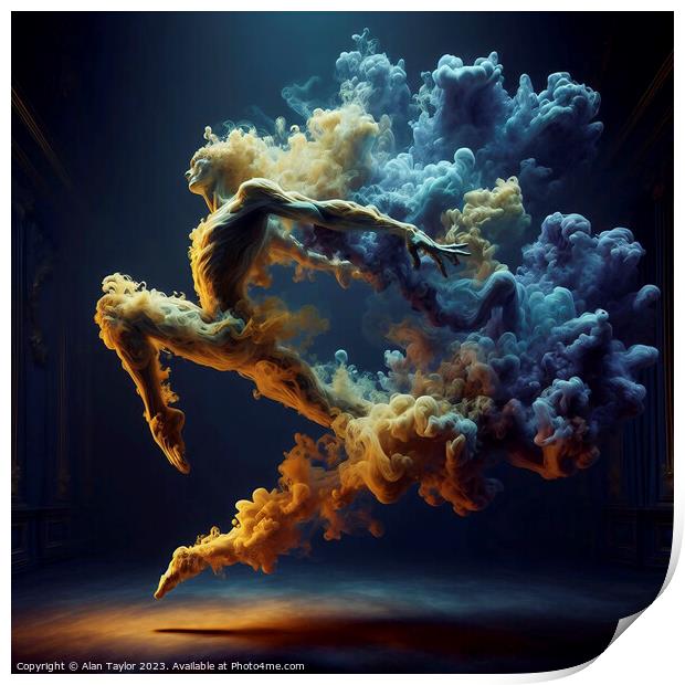Smoke Dancer 004 Print by Alan Taylor