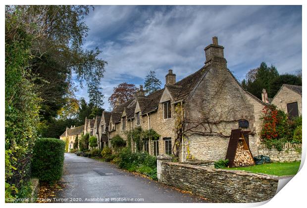 Castle Combe in the Cotswolds, Wiltshire Print by Tracey Turner