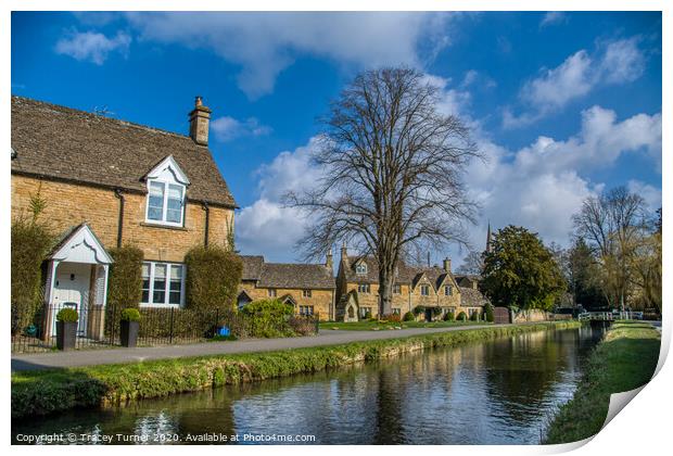 Lower Slaughter in the Cotswolds Print by Tracey Turner