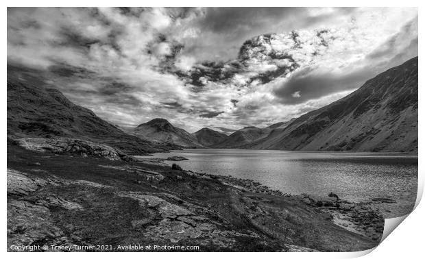 WastWater in Monochrome Print by Tracey Turner