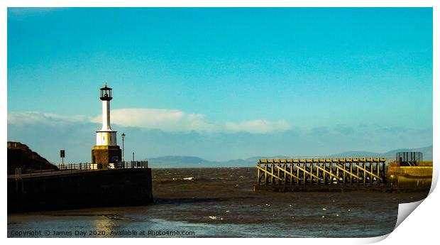 Maryport Lighthouse  Print by Jim Day
