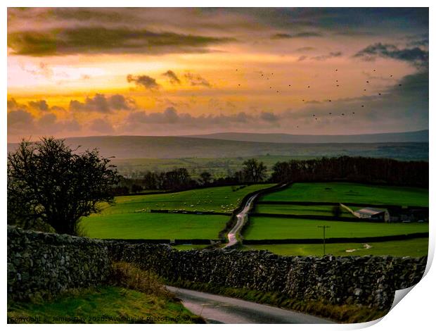 Dales Sunset Print by Jim Day