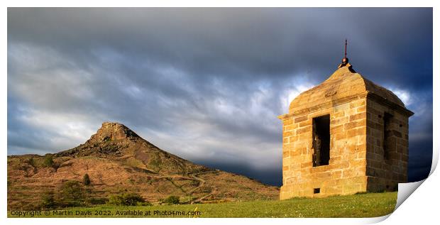 Roseberry Topping and Shooting Box Print by Martin Davis