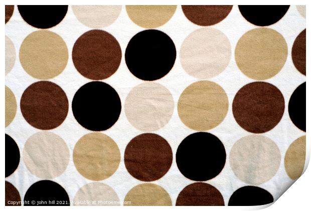 Abstract Spotted Pattern. Print by john hill
