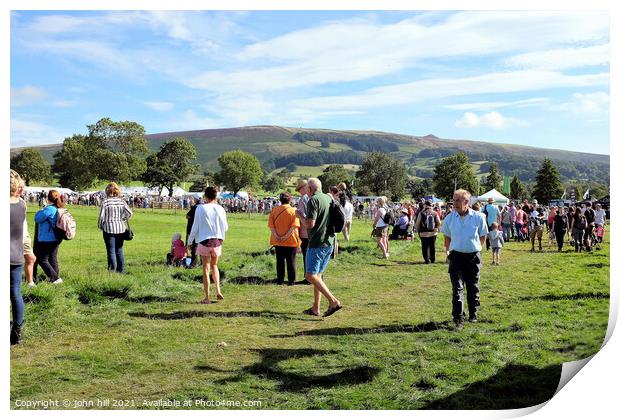 Village country show, Hope, Derbyshire, UK. Print by john hill