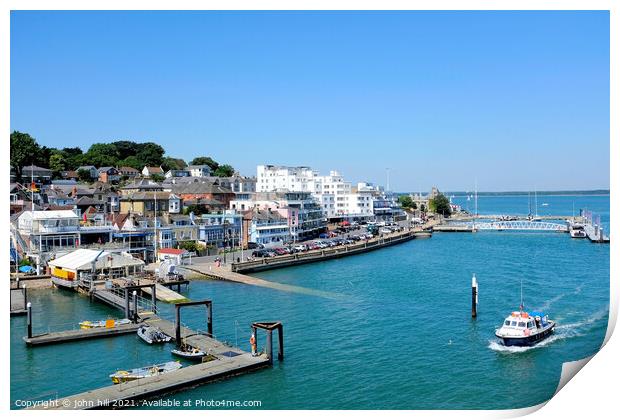Cowes, Isle of Wight, UK. Print by john hill