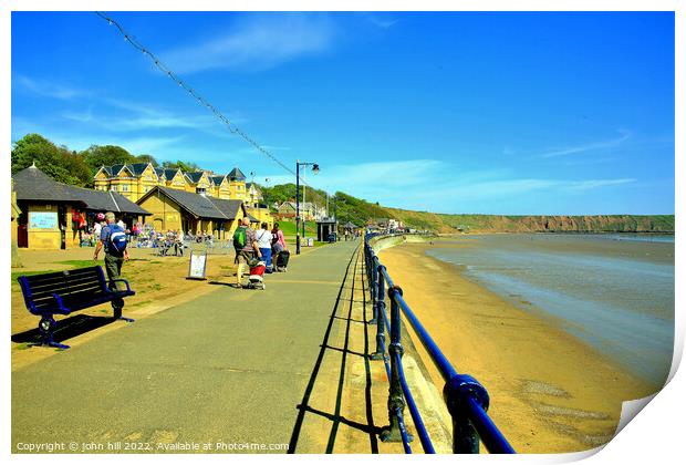 Filey seafront, Yorkshire. Print by john hill