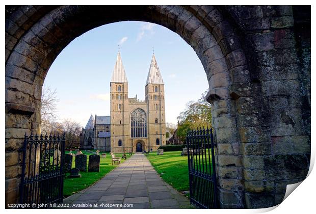 Southwell Minster, Nottinghamshire Print by john hill