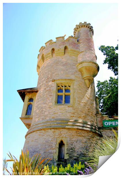 Appley Tower, Ryde, Isle of Wight. (portrait) Print by john hill