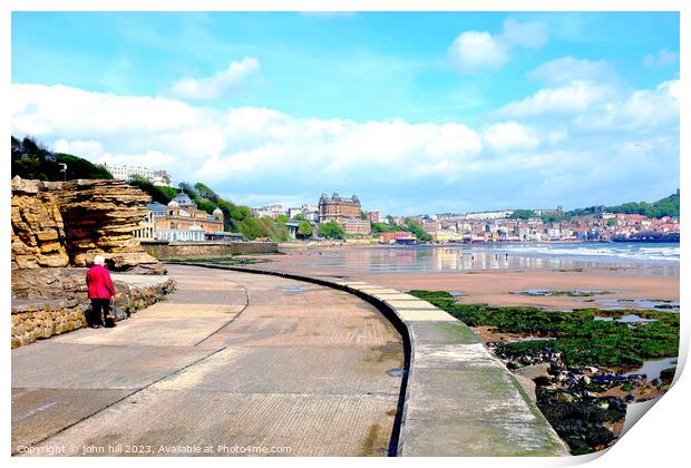 Scarborough, Yorkshire. Print by john hill