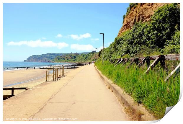 Promenade, Sandown, Isle of Wight. Print by john hill