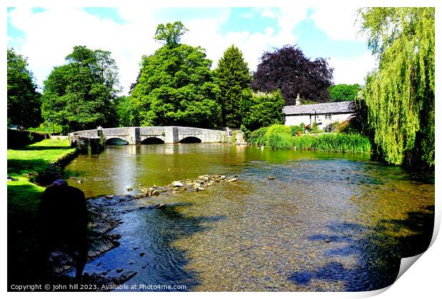 Tranquil Beauty of Ashford in the Water Print by john hill