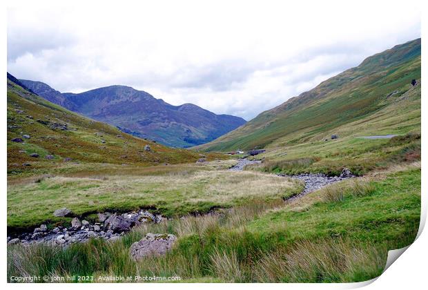 Enigmatic Honister Pass' Panoramic View Print by john hill