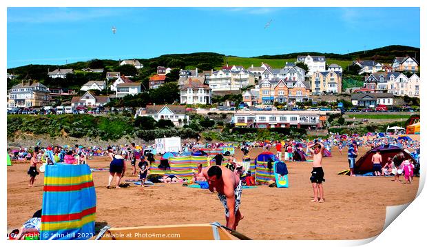 Woolacombe, Devon Print by john hill