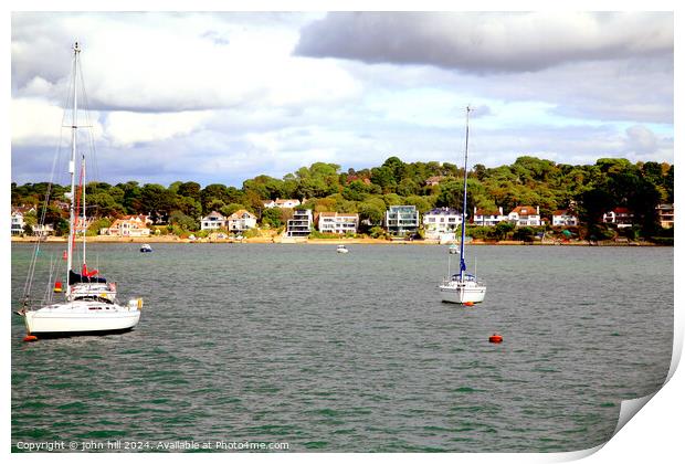 Sandbanks, Poole, Dorset. Print by john hill