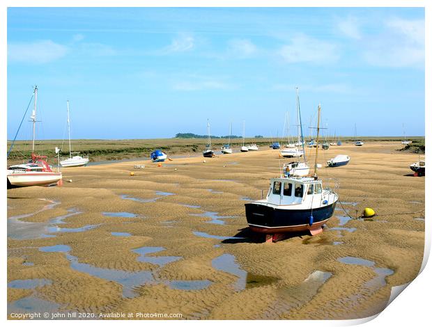 Waiting for the Tide. Print by john hill