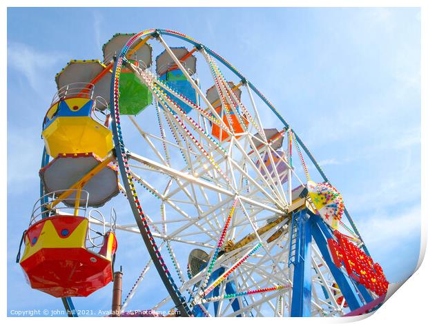 Ferris Wheel. Print by john hill