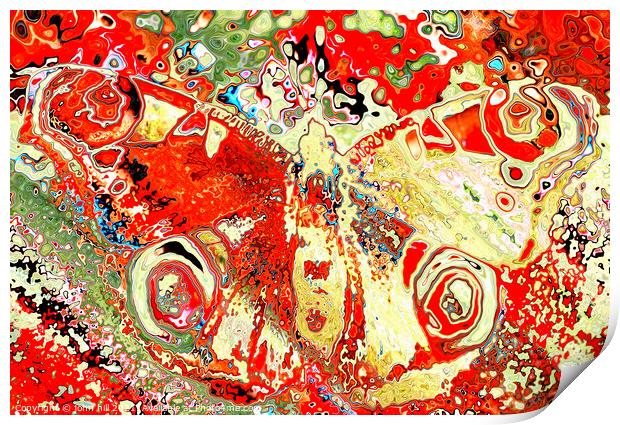 Abstract Butterfly. Print by john hill