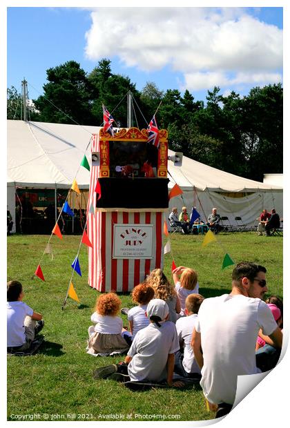 Punch & Judy. Print by john hill