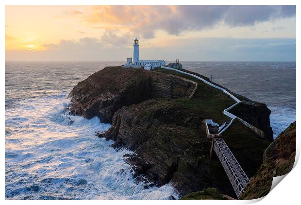 South Stack Lighthouse  Print by Martin Noakes