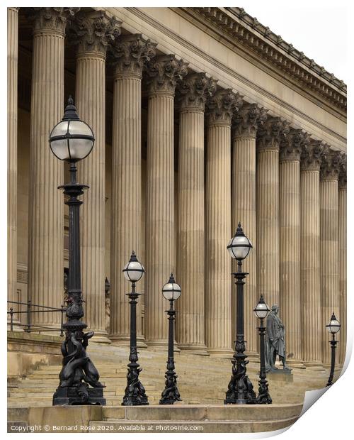 St George's Hall in Liverpool Print by Bernard Rose Photography