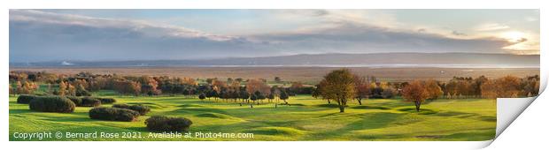 Heswall Golf Course Panorama Print by Bernard Rose Photography