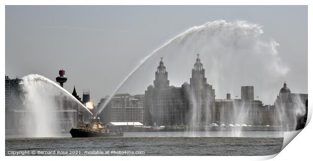 Liverpool Waterfront  Print by Bernard Rose Photography