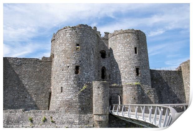 Harlech Castle Print by Hannah Watson