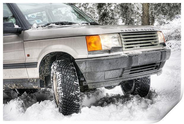 Range Rover P38 in the Snow Print by Eddie Howland
