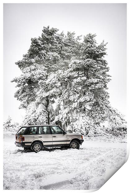 Range Rover P38 in the Snow Print by Eddie Howland