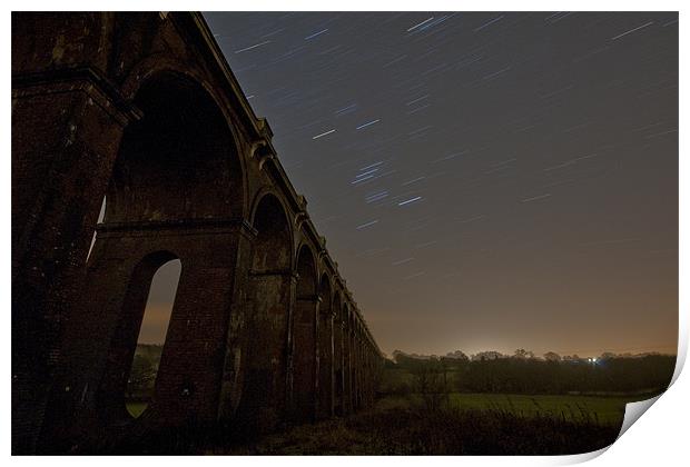 Balcombe Viaduct at Night Print by Eddie Howland