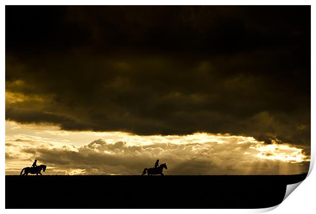 Riding The Storm Print by Eddie Howland