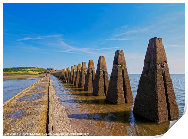 Cramond Island, Scotland Print by Karol Kozlowski