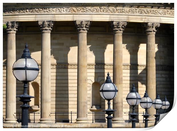 Picton Library, William Brown Street, Liverpool Print by Andrew Davies