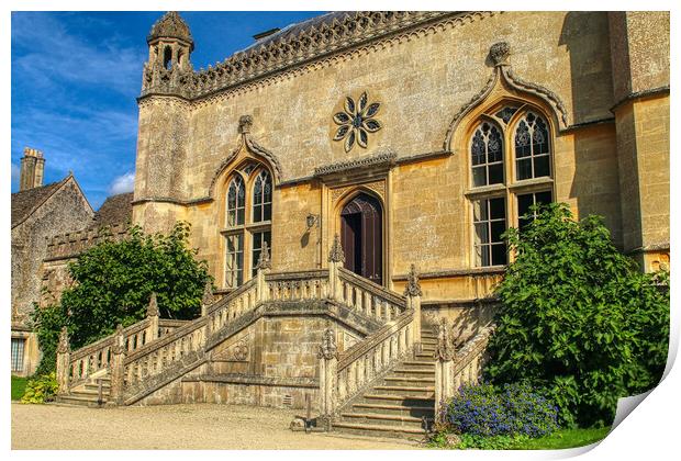 Lacock Abbey Fox Talbot Museum Front Print by Helkoryo Photography
