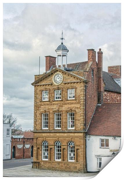 Historical Charm: Daventry's Moot Hall Print by Helkoryo Photography