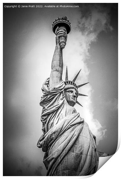 Lady Liberty 1 Print by Janie Pratt