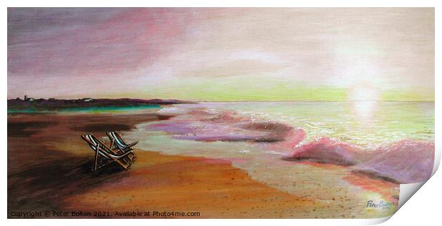 'After the heat' Painting in oils by me 2003. Now available as prints. Print by Peter Bolton