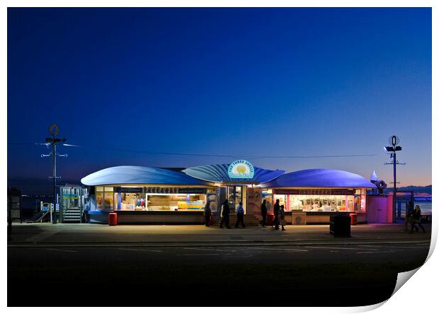 Southend-on-Sea, Essex, UK. 'Three Shells Cafe' at Print by Peter Bolton